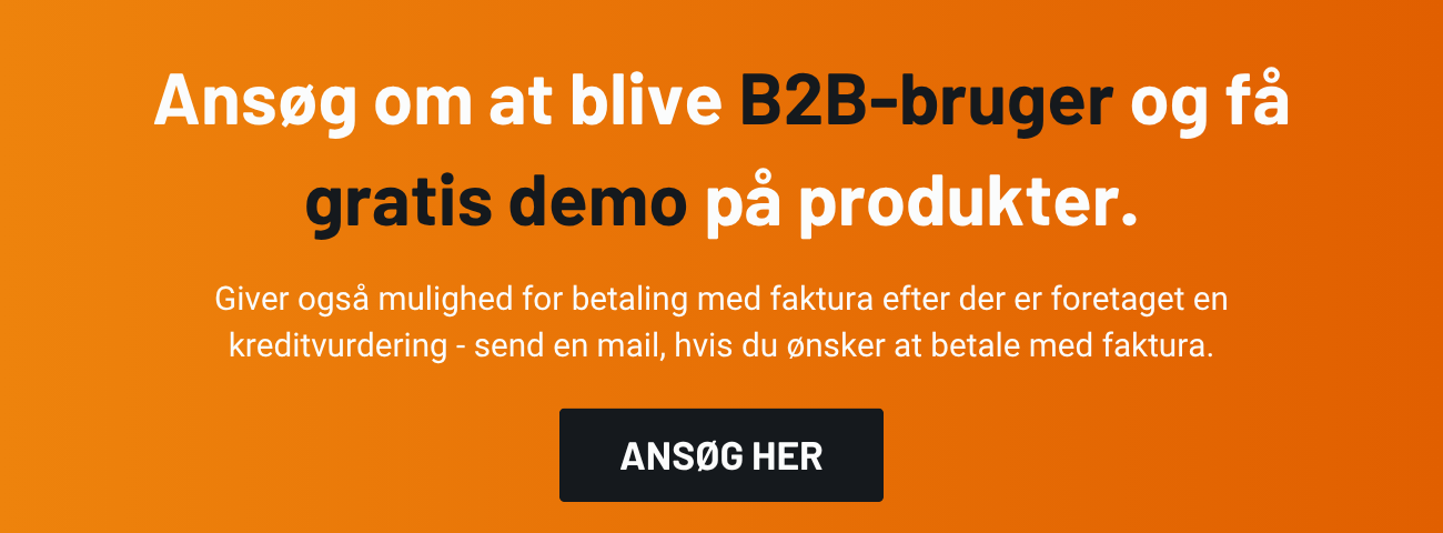 Ans&oslash;g om B2B-login og f&aring; rabat