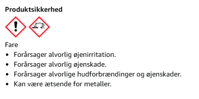 Datablad sikkerhed Arvox Sten og Beton