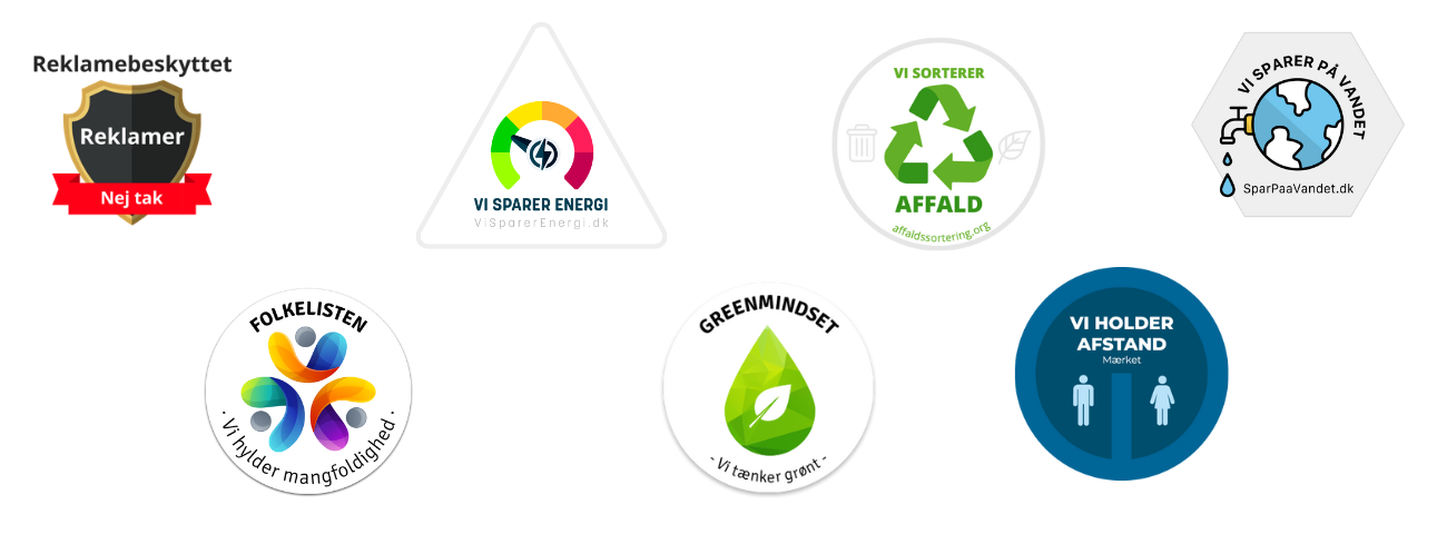 Badges til at udvise ansvarlig og til linkbuilding hos Rent Engros