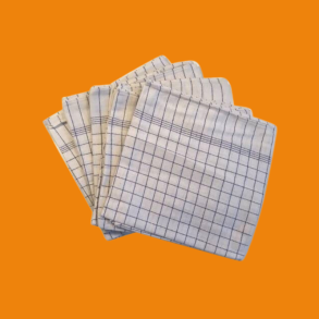 Her finder du forskellige viskestykker og forskellige klude