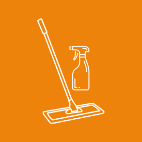 Her finder du de forskellige rengringsmidler til gulve