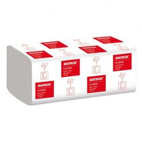 Hndkldeark Katrin Classic Zig-Zag-fold 2-lag 22,4x23x11.5 cm