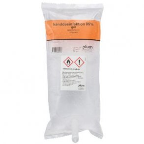 Hnddesinfektion Gel Plum 85% Ethanol 1ltr pose til CombiPlum trddispenser