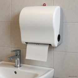 Dispenser Hndklderulle Pristine Autocut Max 19.5cm B19.5-20.5cm Plast Hvid