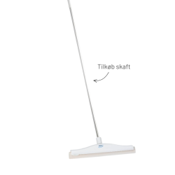 Gummiskraber 40 cm med drejeled hvid