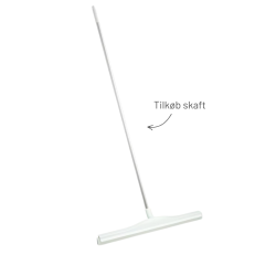 Gummiskraber 60 cm med drejeled hvid
