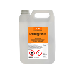 Plum h�nddesinfektion gel med 85% ethanol 3 x 5 liter