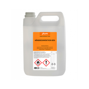 Hnddesinfektion flydende Plum 85% ethanol med glycerin 5 ltr