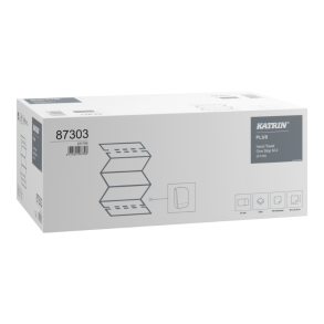 Hndkldeark Katrin Plus One-Stop Z-Fold 2-lag L25xB23.5xD8.5cm Nyfiber Hvid M2