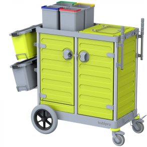 Rengringsvogn Kubi 1 Pro, lukket med skabe