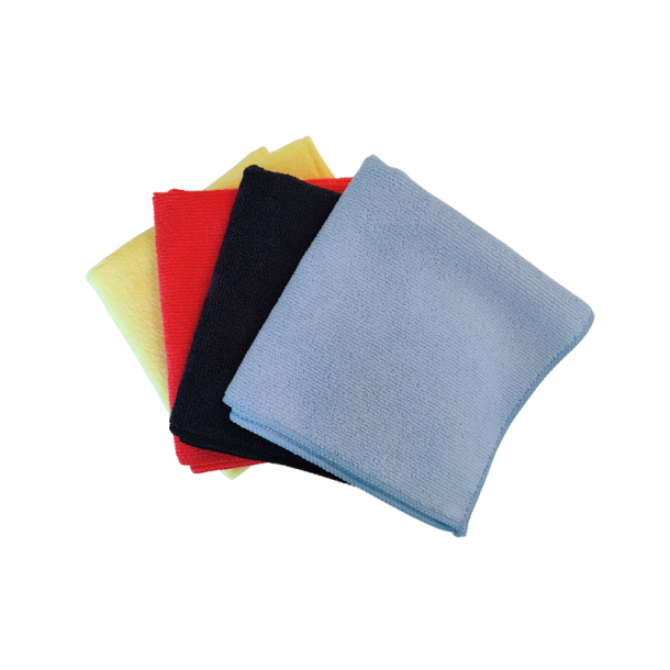Microfiberklud, OEKO-TEX, 4 farver, 32x32 cm.