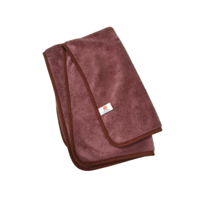 Recycled microfiber viskestykke, rdbrun - 550 GSM - 50x80cm