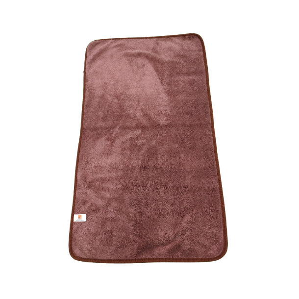 Recycled microfiber viskestykke, r�dbrun - 550 GSM - 50x80cm