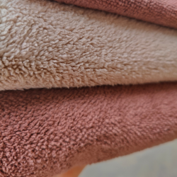 Recycled microfiber viskestykke, rdbrun - 550 GSM - 50x80cm