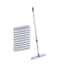 Moppes�t 40 cm med 10 fejemopper og teleskopstang