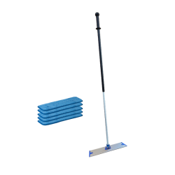 Moppes�t med 5 microfibermopper og kugle teleskopstang