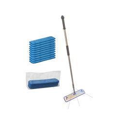 Moppest med 10 microfibermopper og en klargringspose