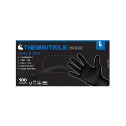 ThemNitrile Pro Black Nitrilhandske, 5,8g. - 100stk