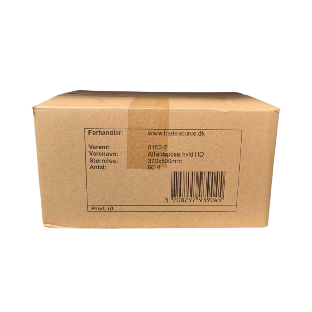 Spandepose 15 ltr 370x500 mm 7 my HDPE hvid