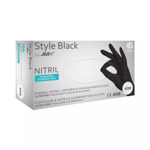 Style Nitril Handsker Sort 100 stk.