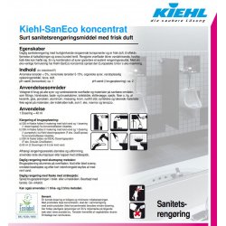 Sanitetsrengring: KIEHL-SanEco m. Farve &amp; Parfume / 2 ltr.