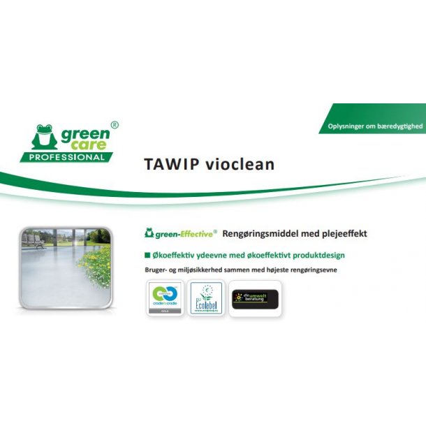 Vaskepleje: TAWIP Vioclean voksfri m. Parfume / 1 ltr. / Gr�n
