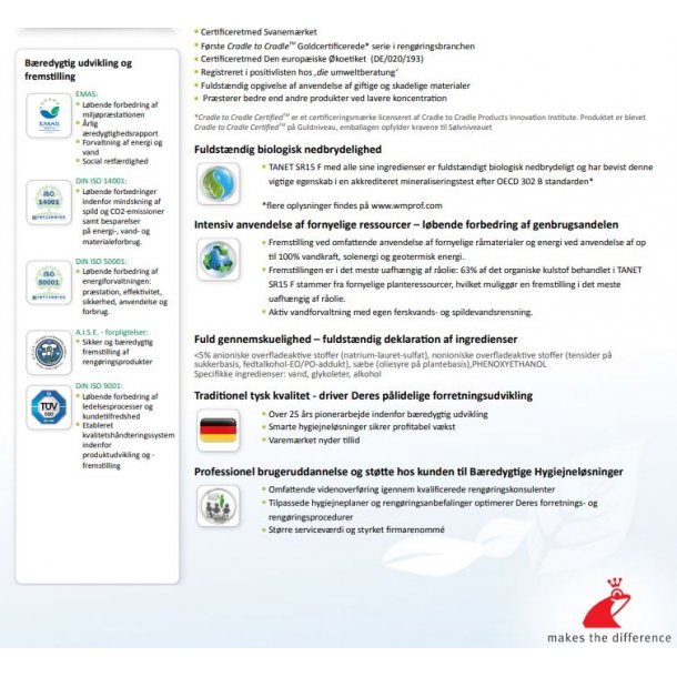 Universalreng�ring: Tanet SR15F u. Farve &amp; Parfume / 1 ltr.