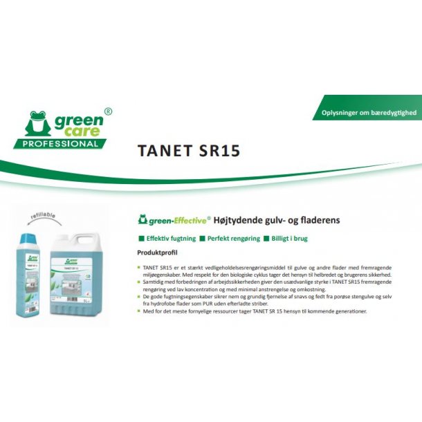 Universalreng�ring: TANET SR15 stribefri m. Parfume / 1 ltr. / Bl�