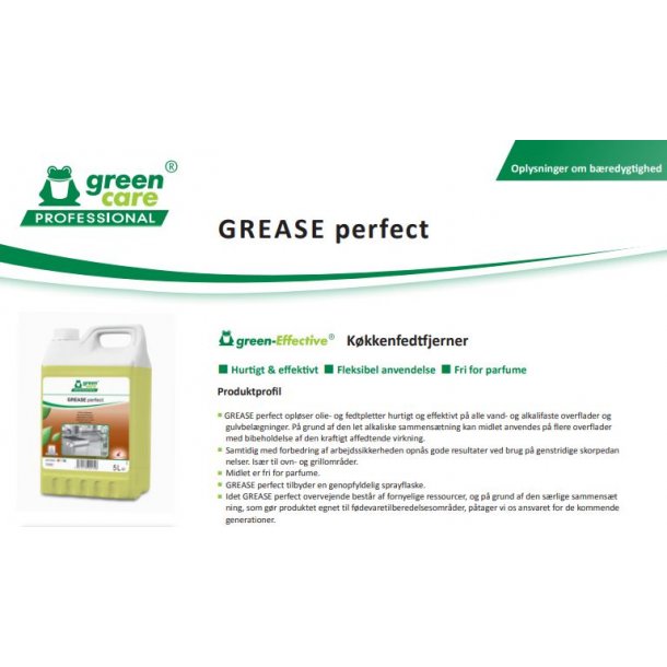 Grundreng�ring GREASE Perfect k�kken uden parfume � 750 ml