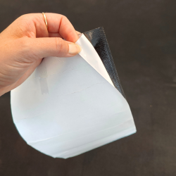 Velcro m/klbende bagside