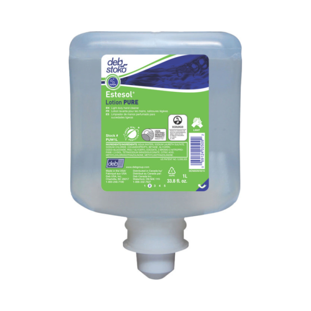 Cremesbe Estesol Lotion PURE Blomstermrket u Farve/Parfume til Dispenser 1 ltr