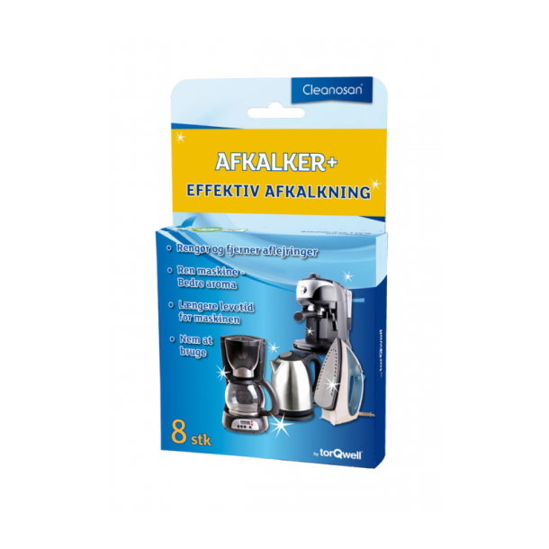 Afkalkningstabletter til kaffemaskine, kedel og strygejern, 8 stk