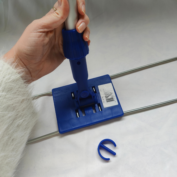 Fejemoppes�t 80 cm med 5 akrylmopper og kuglestang