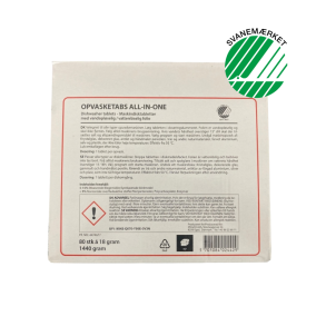 Opvasketabs, Mild, All-In-One, Svanem�rket, 80 stk.