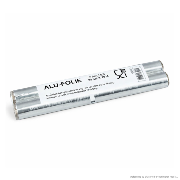 Aluminiumsfolie 29 cm x 20 m f�devaregodkendt stanniol