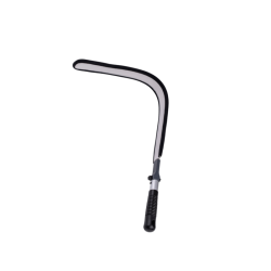 Flad bjelig afstver med hndtag u. betrk