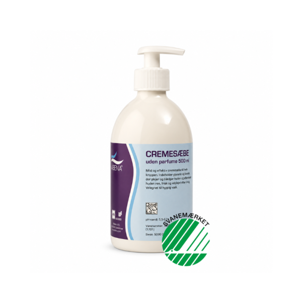 Svanem�rket cremes�be uden parfume og parabener 500 ml