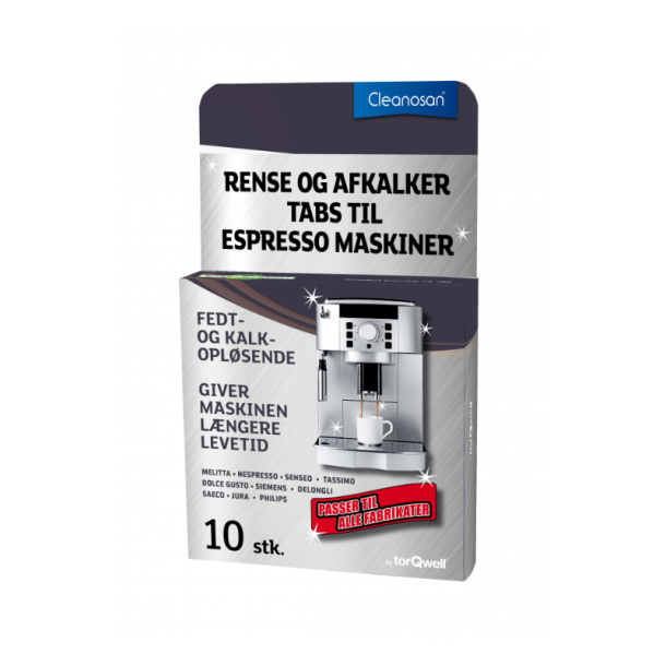 Cleanosan Tabs til rens af espressomaskiner