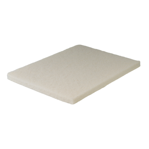 Firkantet skurepad, hvid