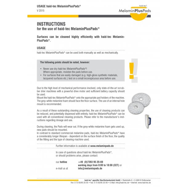 MelaminPlusPad� / 13"