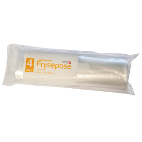 Frysepose 4 liter LDPE 34 my med skrivefelt 35 ruller