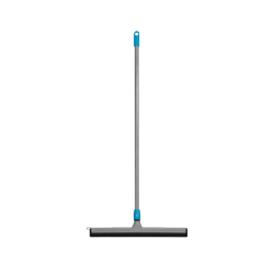 Gulvskraber 45 cm med metalskaft 130 cm � Dobbelt gummi