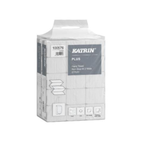 H�ndkl�deark Katrin Plus Non-Stop Wide Z-Fold 2-lag L24xB24xD8cm Nyfiber Hvid