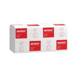 Foldet ark 11,5 cm hjt, klar til brug i dispenser