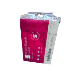 Hndkldeark Satino Prestige Z-fold 2-lag 20.6x24x8 cm Hvid