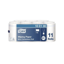 Tork M1 Mini Centerfeed-rulle 120 m, hvid