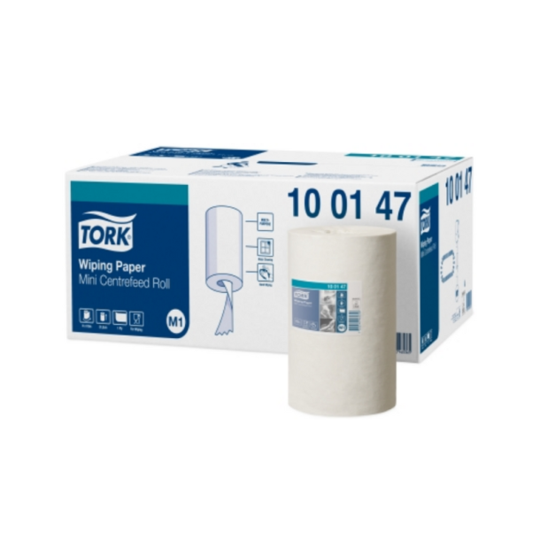 Hndklderulle Tork Standard M1 Mini 1-lag 110 m Hvid