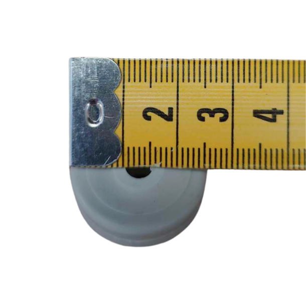 Hjul m/aksel til b�rstemundstykke, 10 stk./lysegr�