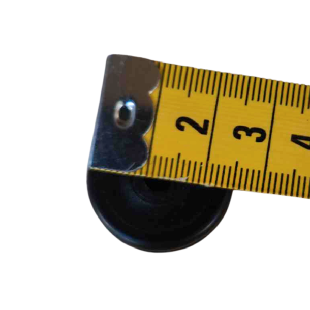 Hjul m/aksel til b�rstemundstykke, 10 stk./sort