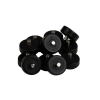 Hjul m/aksel til brstemundstykke, 10 stk./sort